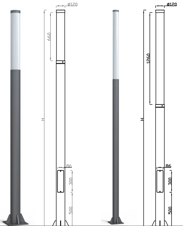 HSDLG-LED-042-BOLLARD LIGHT