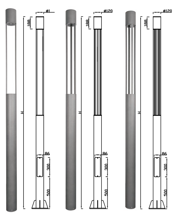 HSDLG-LED-055T-BOLLARD LIGHT