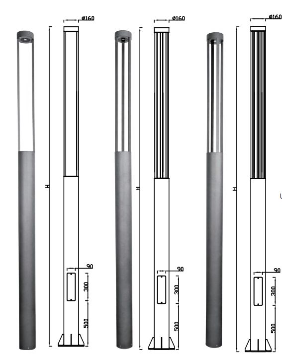 HSDLG-LED-057P-BOLLARD LIGHT