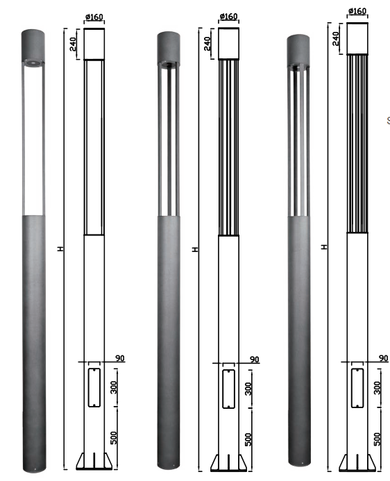 HSDLG-LED-057T-BOLLARD LIGHT