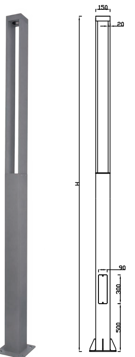 HSDLG-LED-063-BOLLARD LIGHT