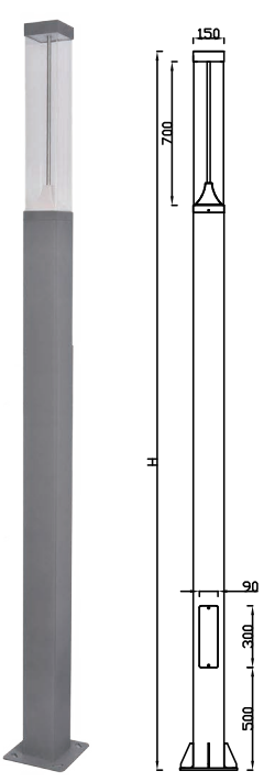 HSDLG-LED-064-BOLLARD LIGHT