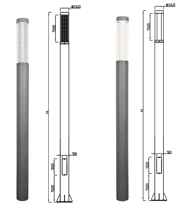 HSDLG-LED-043-BOLLARD LIGHT