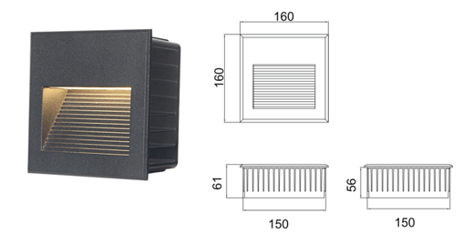 HSKOL-WR608-160 STEP LIGHT