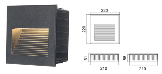 HSKOL-WR608-220 STEP LIGHT