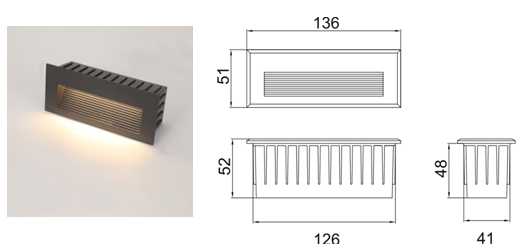 HSKOL-WR609-135 STEP LIGHT