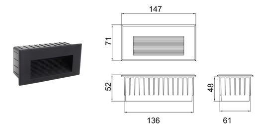 HSKOL-WR609-147 STEP LIGHT