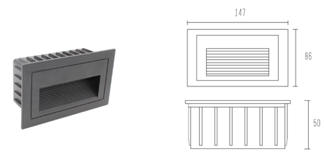 HSKOL-WR616-147 STEP LIGHT